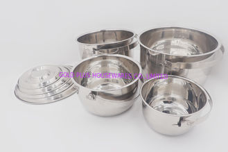 China 15,18,21,24,27cm 5pcs Stainless steel basin lid round shape stewed pot soup cooking pot supplier