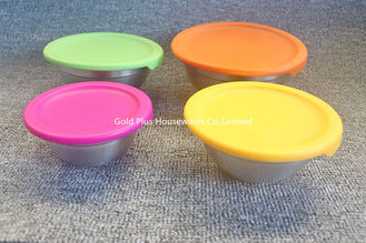 China 8pcs Personalized portable food container stainless steel leakproof mixing salad bowl with airtight lid supplier
